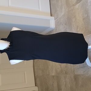 Ted Baker black sheath ruffle collar dress size 1